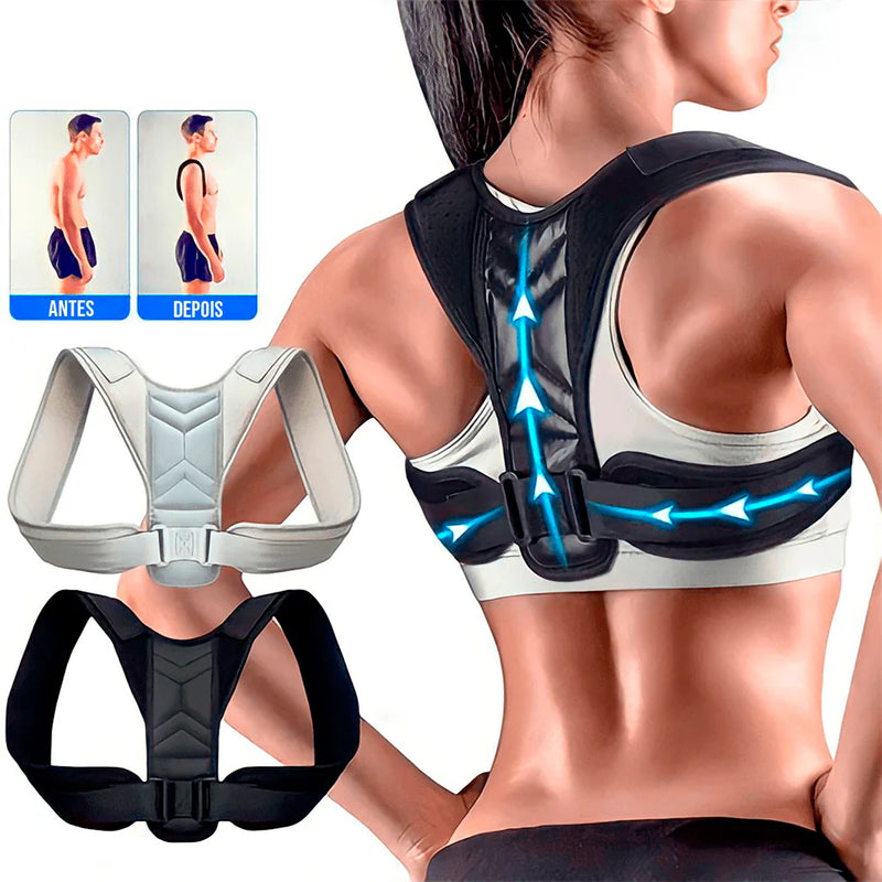 Corretor Postural Ortopédico Unissex Ajustável - Posture Guardian