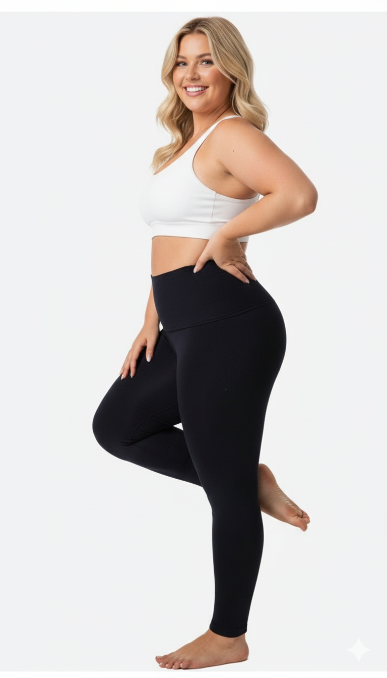 Calça de Yoga Cintura Alta – Modeladora e Versátil - Do P ao 4XL