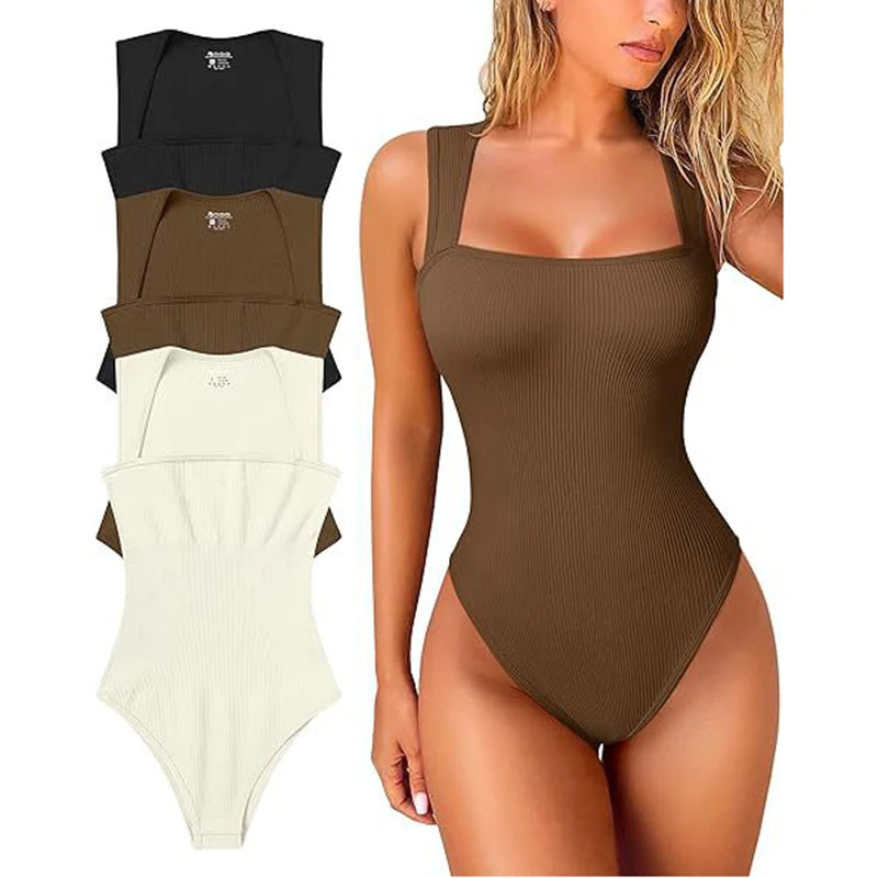 Body Feminino Decote Quadrado - Basic Chic