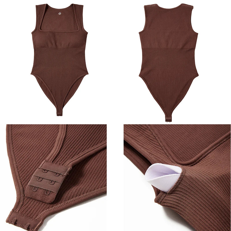 Body Feminino Decote Quadrado - Basic Chic