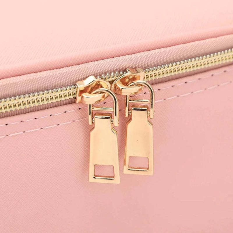 Maleta de Maquiagem com Espelho em LED - Beauty Haven + Brinde um Estojo de Pincéis